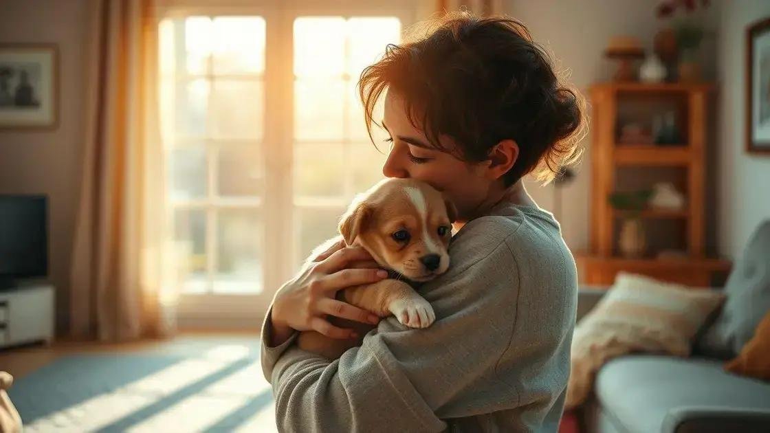 Cachorrinhos como sinais de afeto