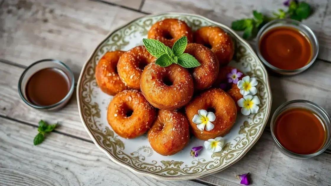 Como decorar e servir os sonhos fritos