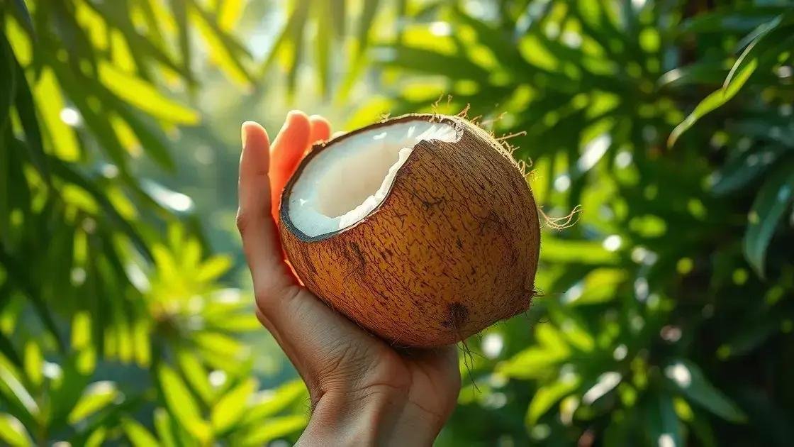 Interpretação de sonhar com quebra de coco