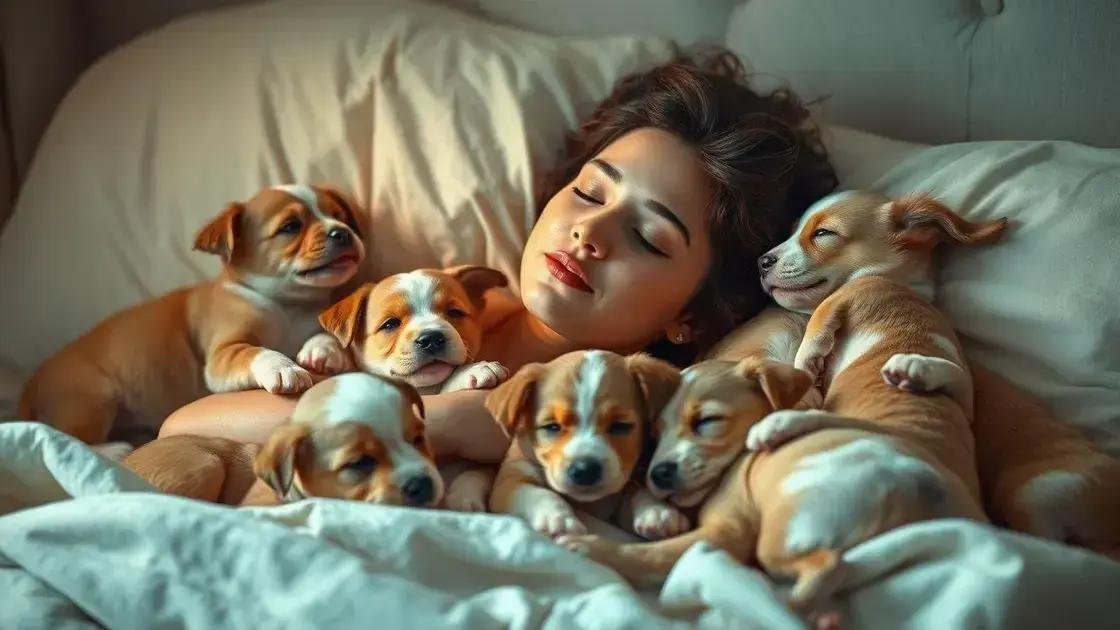 Interpretação psicológica dos sonhos com cachorros filhotes