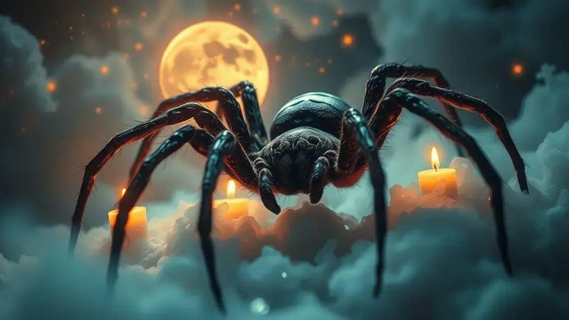 O que significa sonhar com aranhas grandes? Descubra agora!