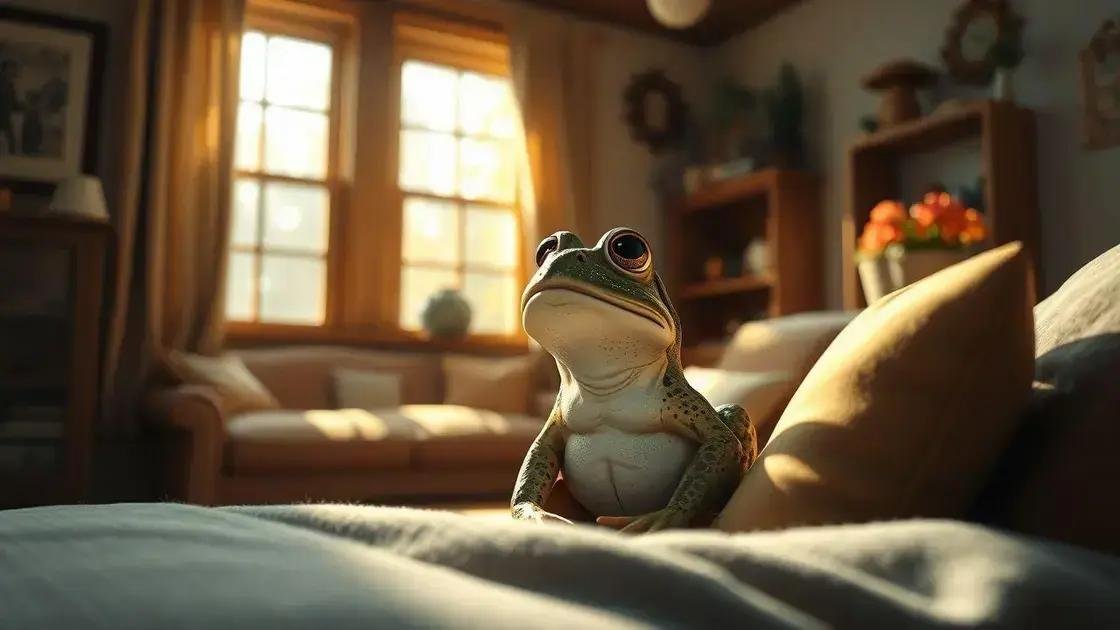 O que significa sonhar com sapo dentro de casa e suas interpretações