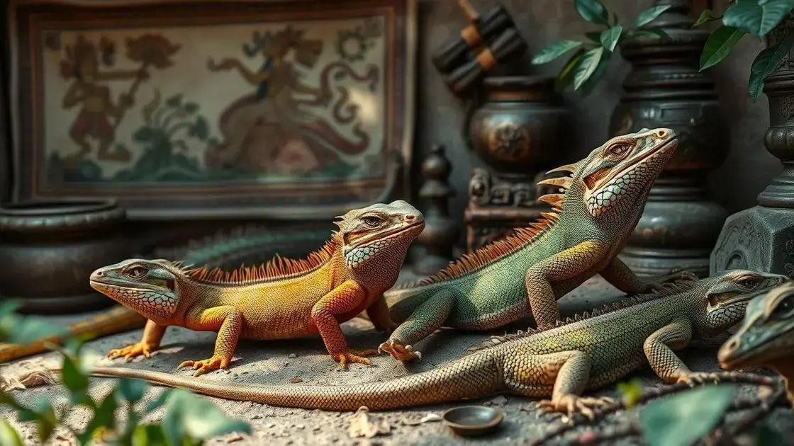 Os lagartos como símbolo na cultura Os lagartos como símbolo na cultura
