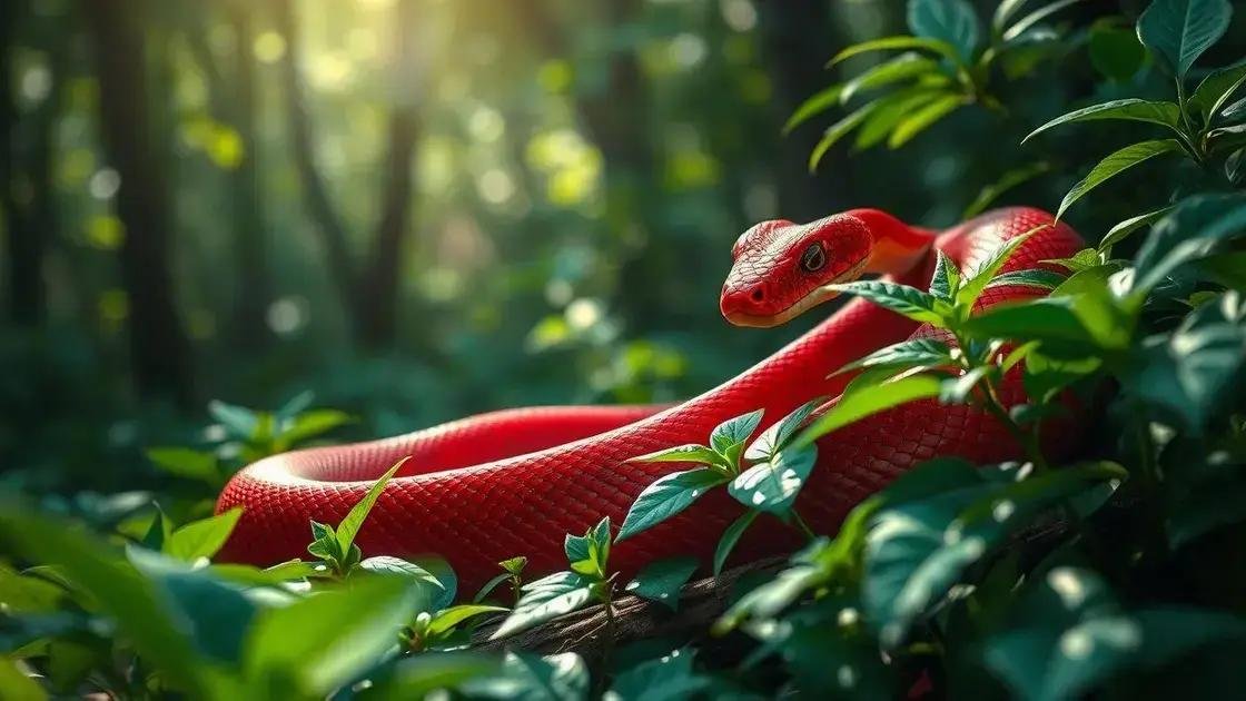 Significado emocional de sonhar com cobras vermelhas Significado emocional de sonhar com cobras vermelhas