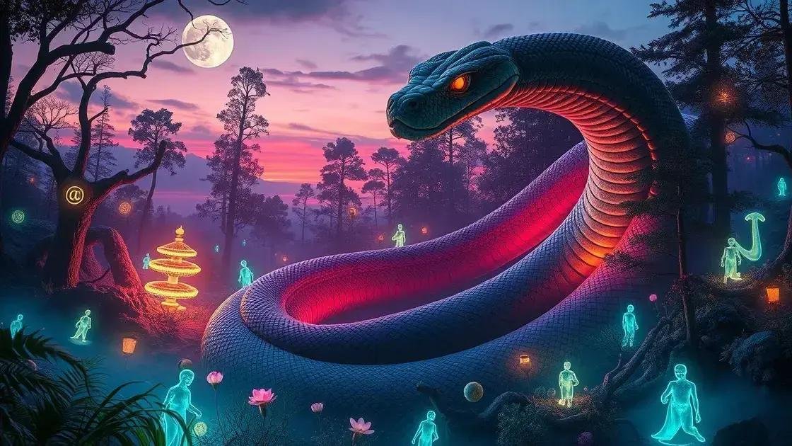 Sonhos com serpentes gigantes: experiências comuns
